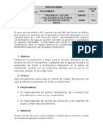 Prueba de Calidad Fisicoquimica en Planta de Rehidratacion de Sales.