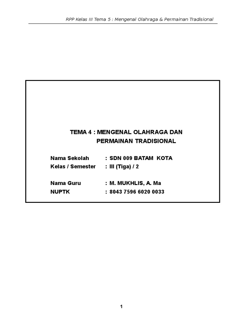 RPP Tema 5 Permainan Tradisional Ddownload Rpp Kelas 3 Tema 5 Permainan Tradisional RPP Tema 5 Permainan Tradisional - Ddownload Rpp Kelas 3 Tema 5 Permainan Tradisional