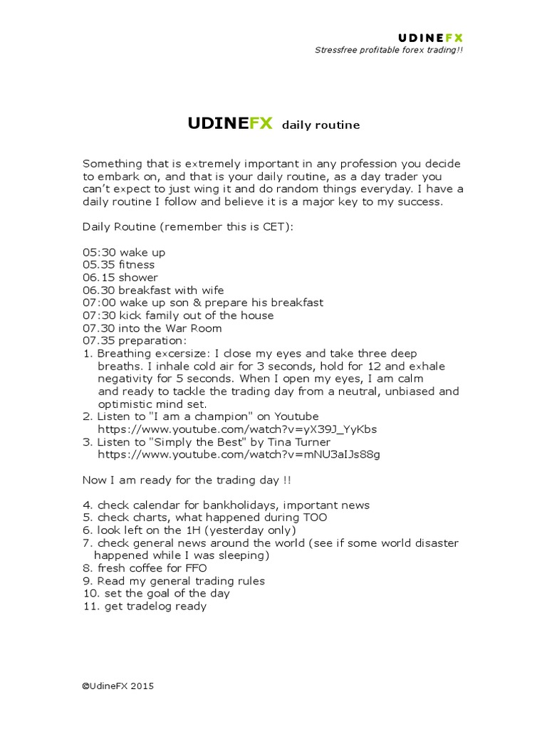 2 Ufx Daily Routine - 