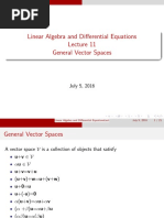 LADE11 General Vector Spaces