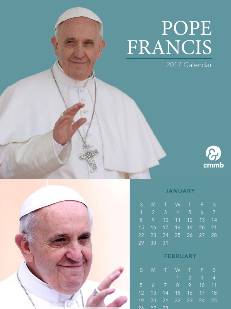 2017 Pope Francis Calendar PDF PDF