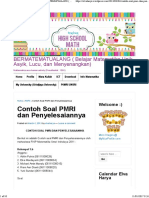 Contoh Soal PMRI Dan Penyelesaiannya - BERMATEMATUALANG (Belajar Matematika Unik, Asyik, Lucu, Dan Menyenangkan)