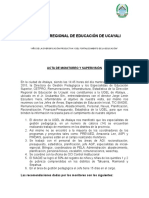 Supervisión UGEL Atalaya sobre gestión pedagógica y administrativa