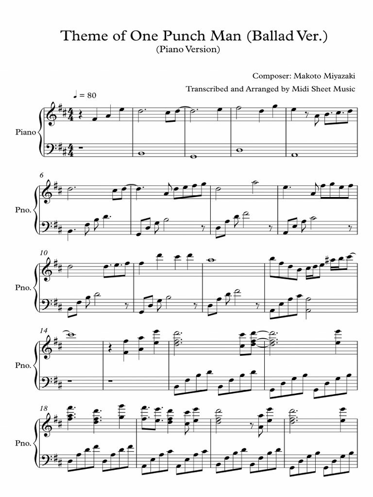 one-punch-man-theme-of-one-punch-man-ballad-ver-pdf