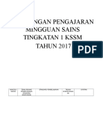 Rancangan Mingguan Sains Tingkatan 1 KSSM Tahun 2017(1)