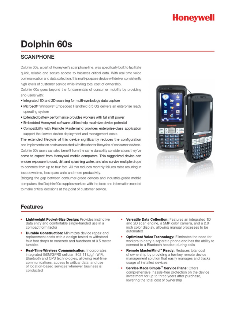 Dolphin 60s Data Sheet en PDF | PDF