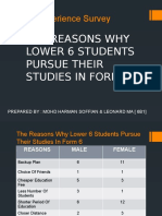 The Reasons Why Lower 6 Students Pursue Their Studies in Form 6