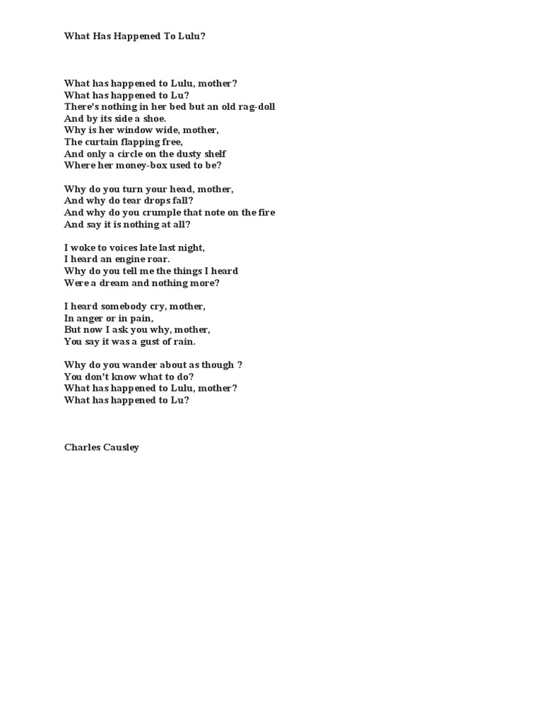 Catrin and what has happened to lulu essay 08 picture