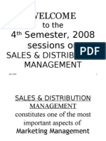 Welcome 4 Semester, 2008 Sessions On: To The