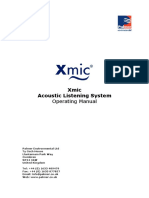 Xmic Acoustic Listening System: Operating Manual