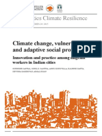Asian Cities Climate Resilience: Climate Change, Vulnerability and Adaptive Social Protection