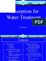 2. Adsorption for Water Treatment