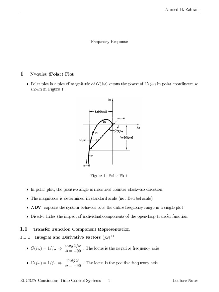 Notes-Nyquist Plot and Stability Criteria PDF | PDF