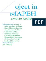 Project in Mapeh: (Movie Review)