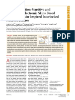 Tactile-Direction-Sensitive and Stretchable Electronic Skins Based On Human-Skin-Inspired Interlocked Microstructures