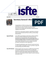 ISfTE Newsletter 28 July 2010