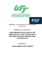 Optical Switch Para FT Line - Anteproyecto