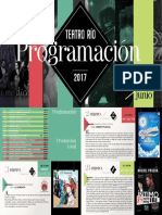  Programación Teatro Río Enero - Junio 2017 