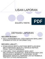 Penulisan Laporan