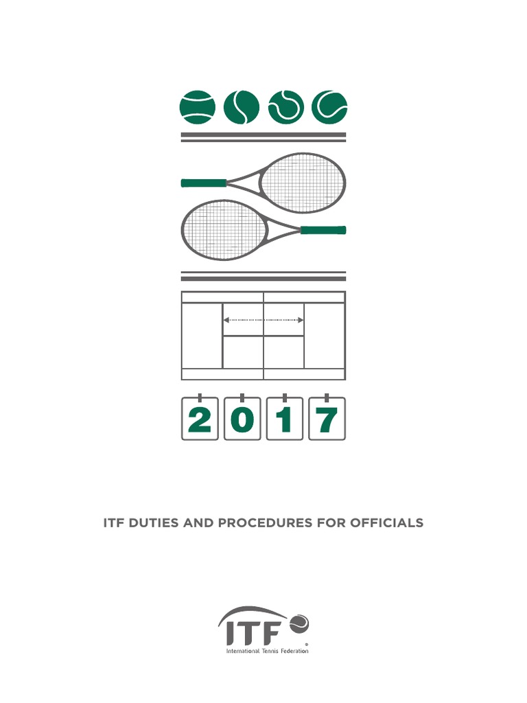 2017 ITF Duties and Procedures | PDF | Referee | Sports