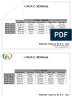 Horário Semanal - 2017