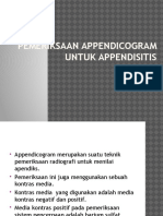 Pemeriksaan Appendicogram Untuk Appendisitis