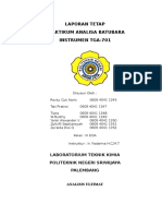 Laporan Tetap Praktikum Analisa Batubara Instrumen Tga-701