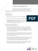 Guide to Observing the Night Sky