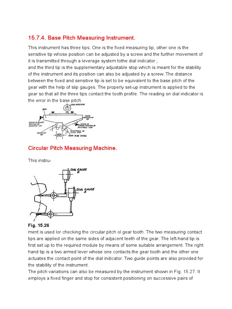 Gear Measurement Gear Mechanical Engineering