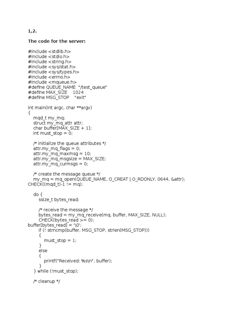 1,2. The Code For The Server | PDF | Computer Programming | Computing