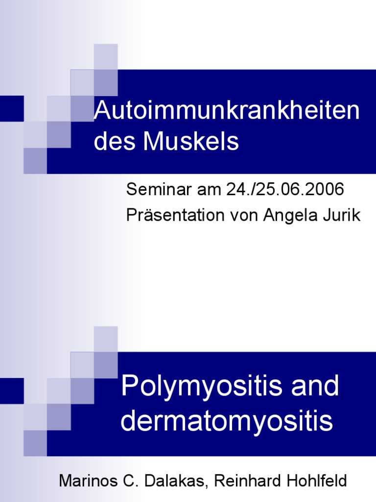 18 Polymyositis and Dermatomyositis Electromyography Inflammation