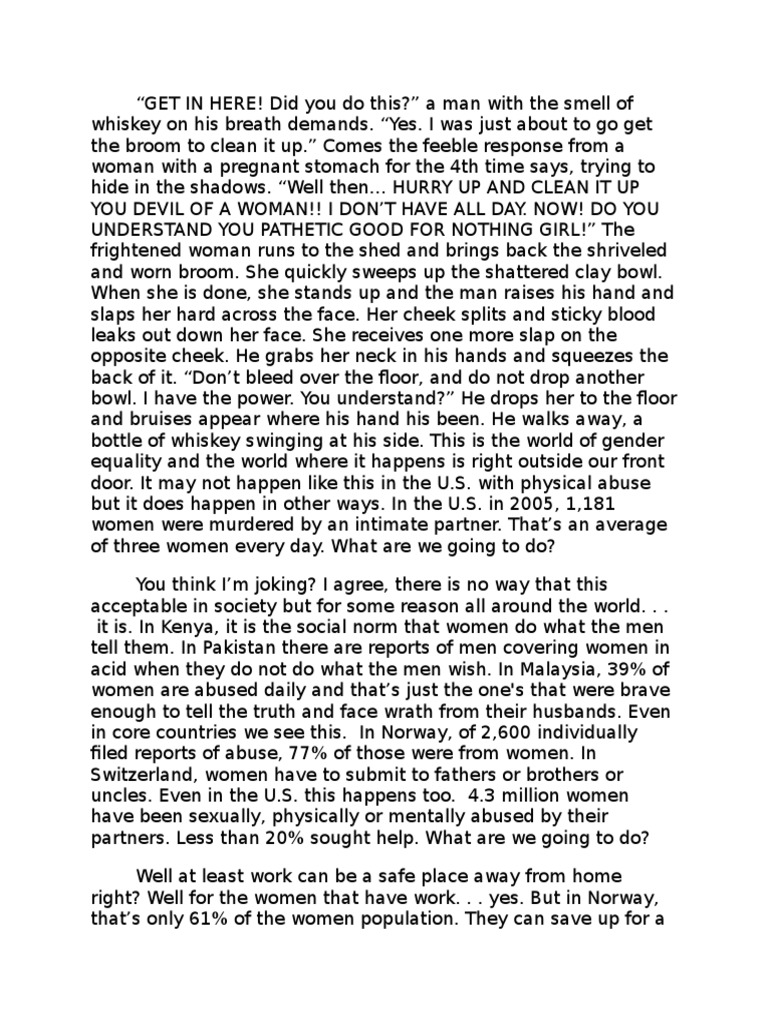 gender discrimination essay