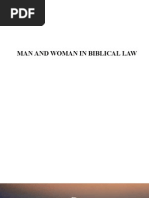 Man & Woman in Biblical Law | PDF