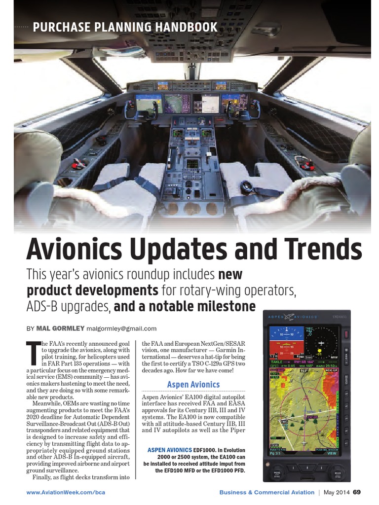 Avionic Updates and Trends PDF Transponder (Aeronautics) Avionics
