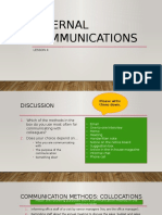 Internal Communications: Lesson 4