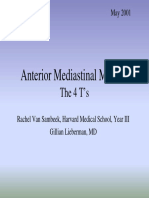 Anterior Mediastinal Masses:: The 4 T's