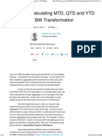 Calculating MTD, QTD and YTD in BW Transformation 