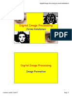 Digital Image Processing - Lecture Weeks 3 and 4