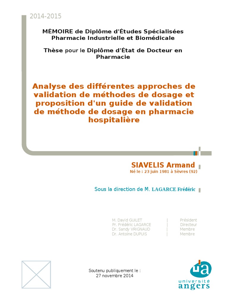 Sujets Corrigés Bp Préparateur En Pharmacie 2015 3337F | PDF | Erreur de mesure | Variance (mathématiques)