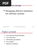 Chapter 6: User Interface Design: Designing Effective Interfaces For Software Systems