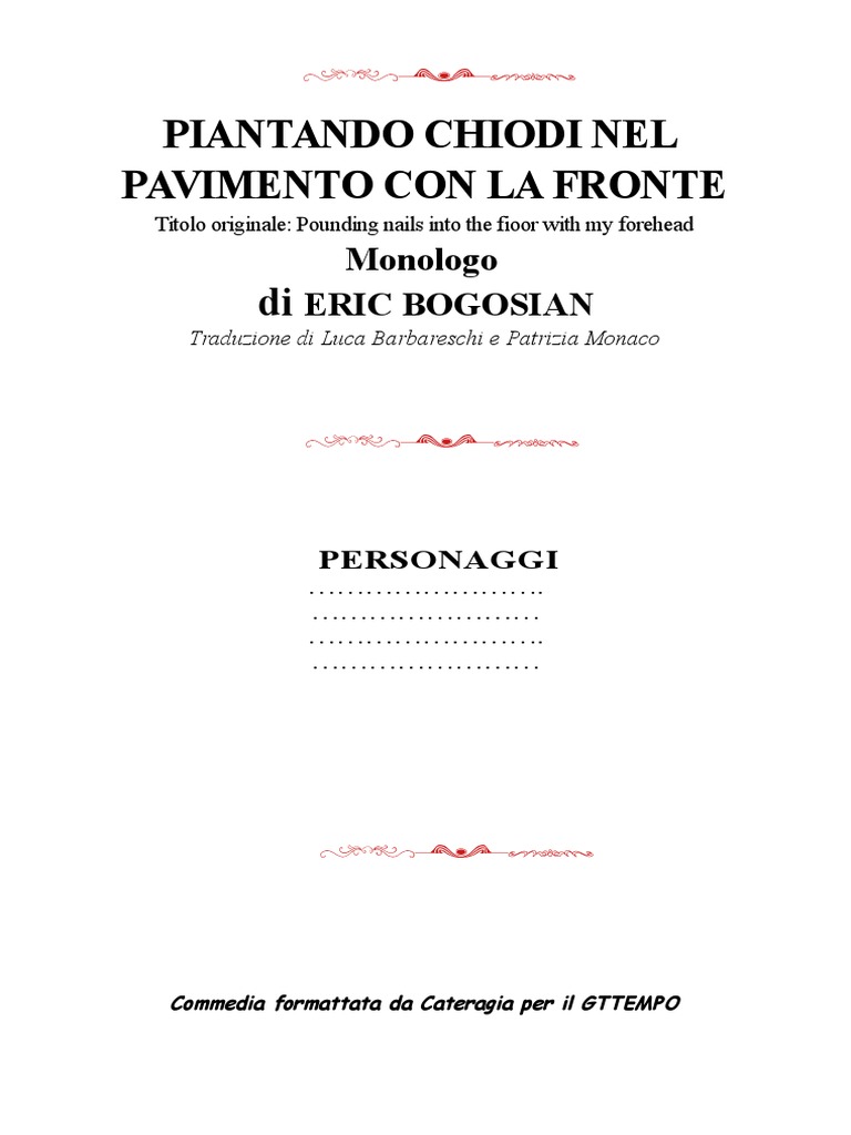 Monologhi Bogosian PDF