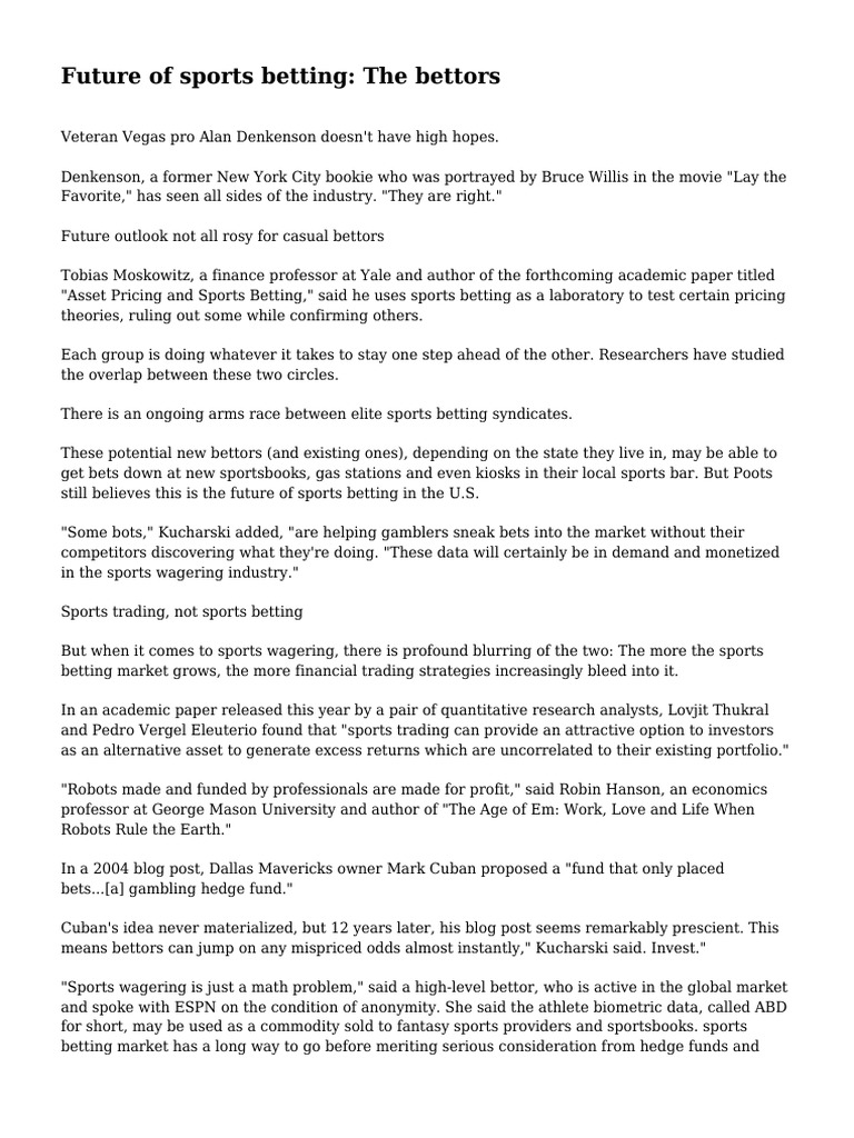 Date 5876861af39b9455205030pdf Sports Betting Gambling - 
