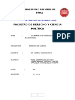 Decaimineto y Disolucion Del Vinculo Matrimonial.