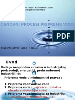 Prezentacija Osnovni Procesi Pripreme Vode