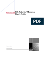 U.S. Robotics Modems: User's Guide: Published September 2000