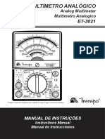Manual Multimetro Minipa ET-3021A