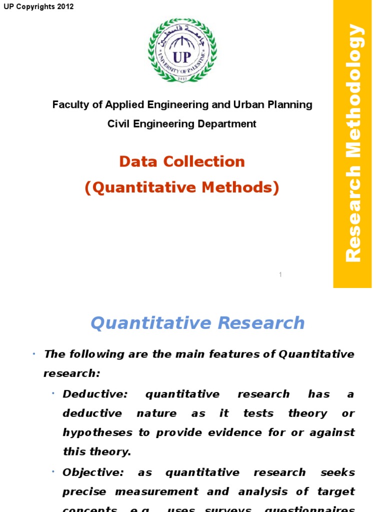 Quantitative Methods PDF Experiment Quantitative Research
