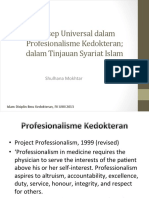 Konsep Universal Dalam Profesionalisme Kedokteran Dalam Tinjauan Syariat Islam