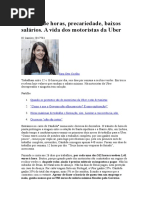 Excesso de Horas UBER