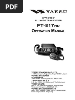 Yaesu - FT-817ND Operating Manual